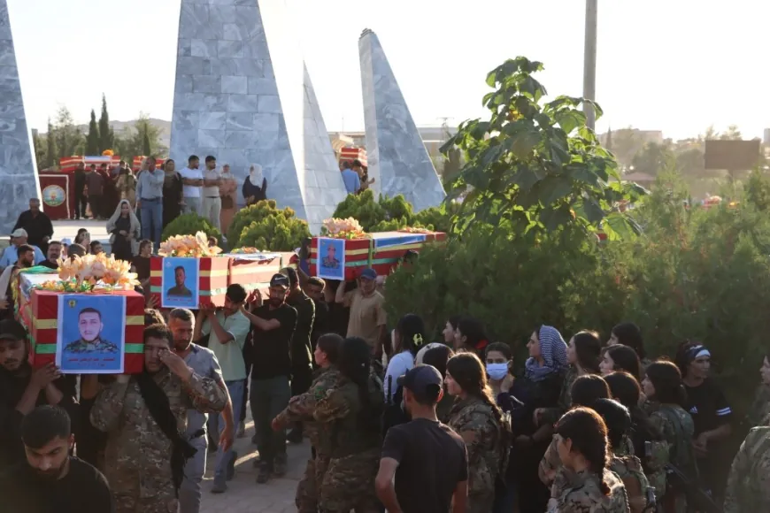 Remains of 18 martyrs transferred from Manbij to Kobani