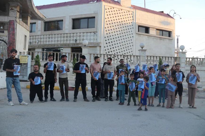 Qamishlo residents protest violations in Tal Hasel and Tal Aran