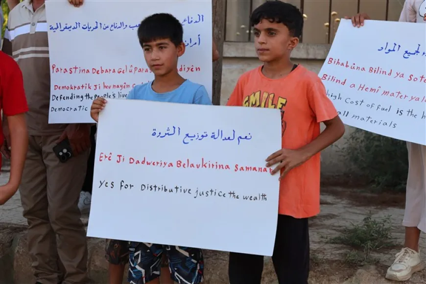 Demands for improved living conditions in Tel Tamer- Qamishlo