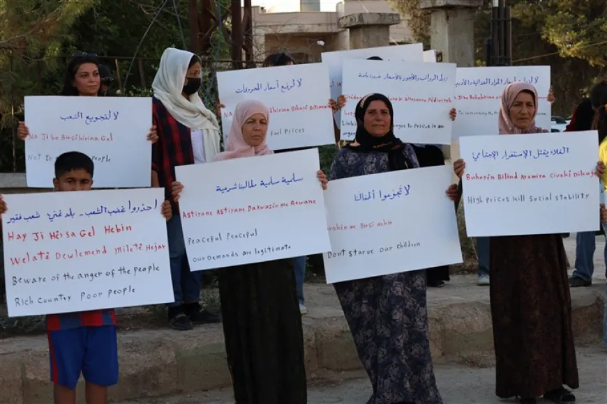Demands for improved living conditions in Tel Tamer- Qamishlo