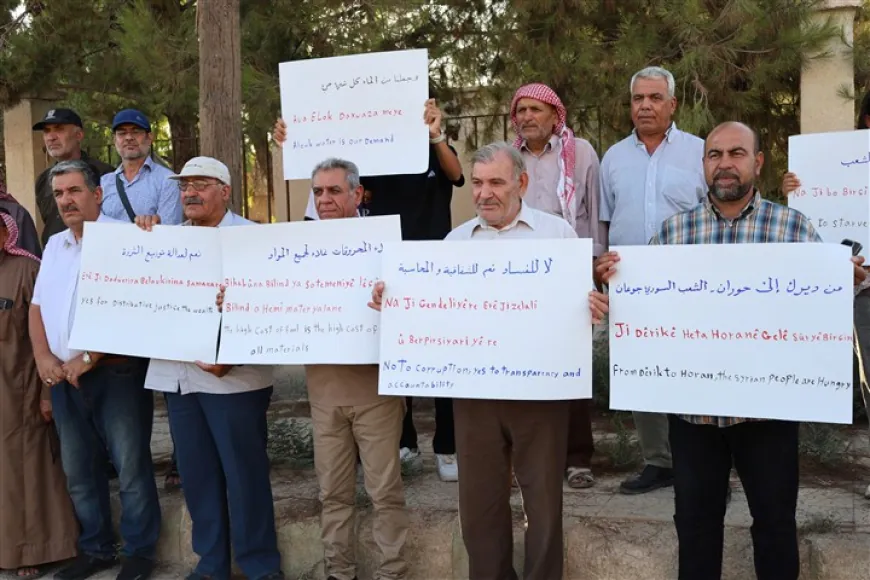 Demands for improved living conditions in Tel Tamer- Qamishlo