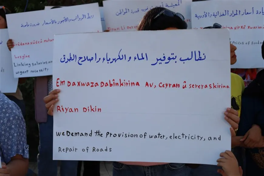 Demands for improved living conditions in Tel Tamer- Qamishlo