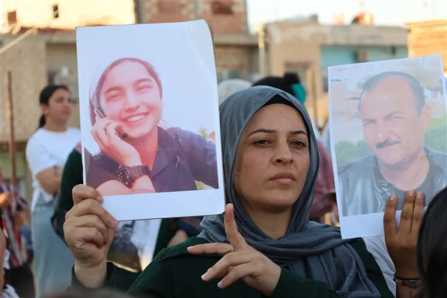protest held by families of prisoners in Tal Tamr for release of their children