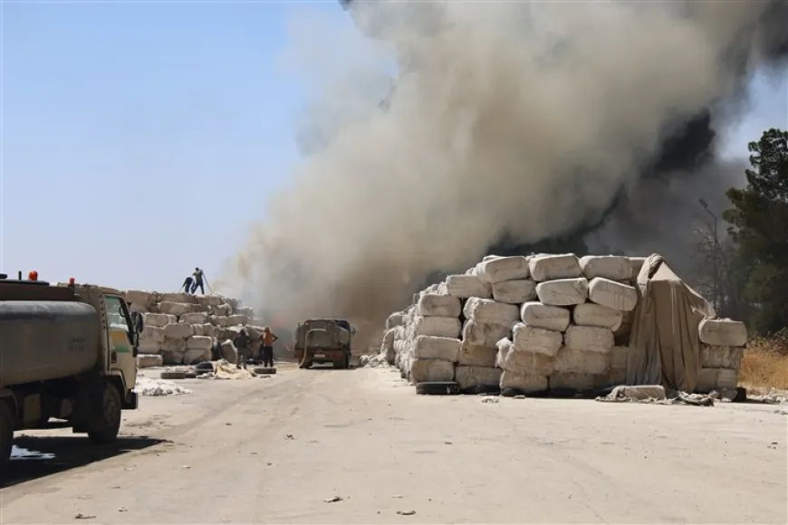 Fire breaks out at cotton gin in Hasakah