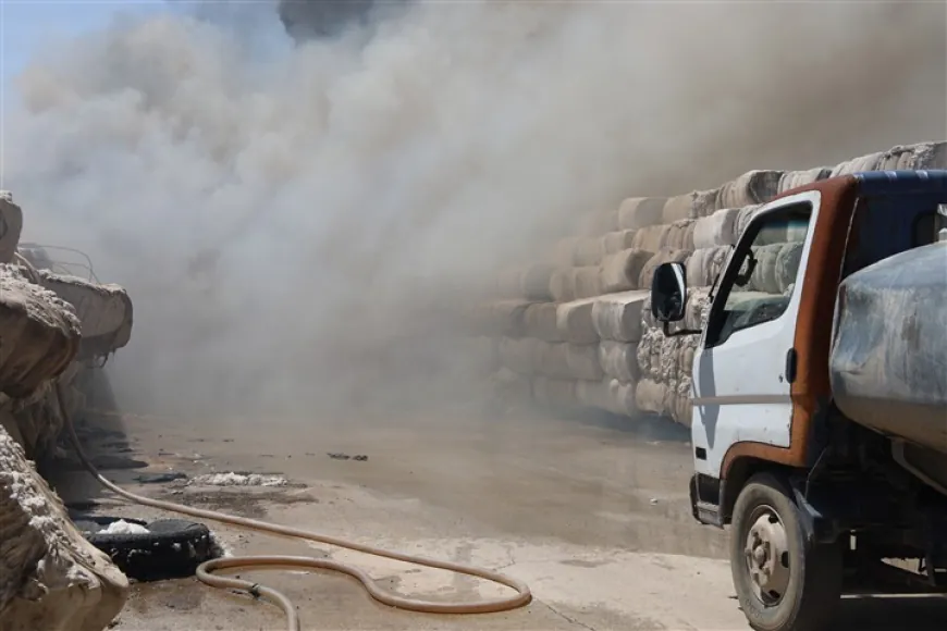 Fire breaks out at cotton gin in Hasakah