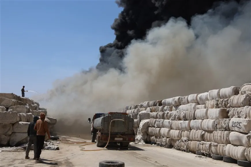 Fire breaks out at cotton gin in Hasakah