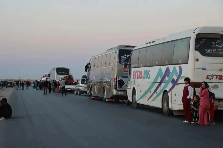 arrival of last batch of IDPs Afrin into their homes