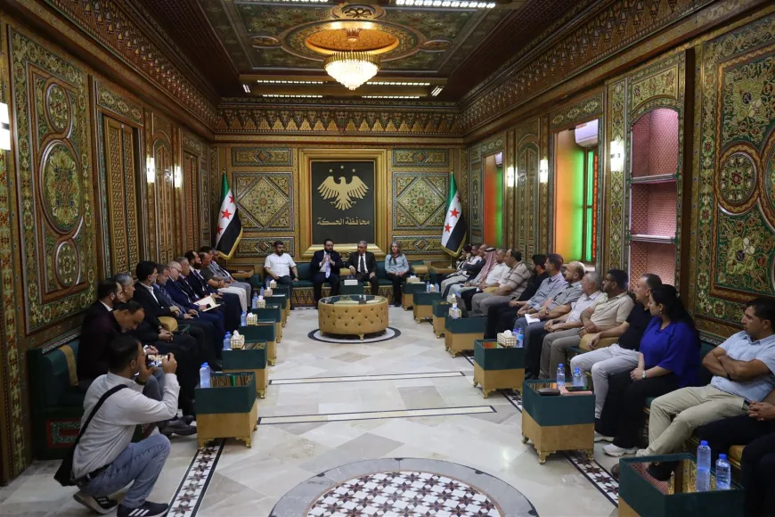 Hasakah governor discusses integration of agricultural institutions with agriculture minister