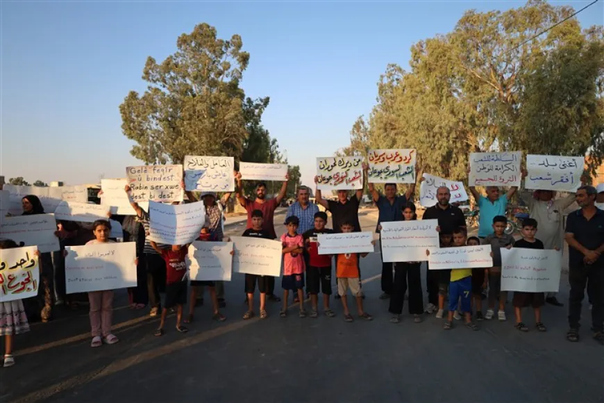 Tel Tamr residents protest rising prices and living costs