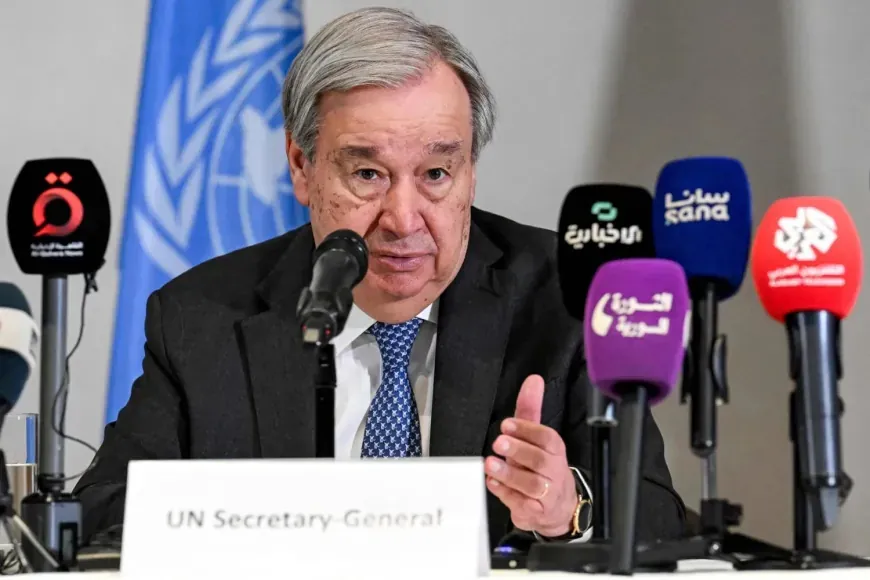 Guterres calls for lifting sanctions on Syria