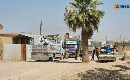 1st convoy of returning IDPs arrives in Serê Kaniyê