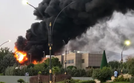 Two explosions heard inside Sulaymaniyah governorate building, Fire breaks out