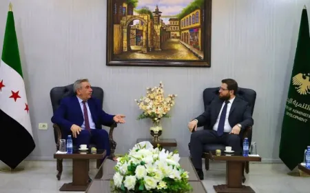 Administrative Development Minister meets Hasakah Governor