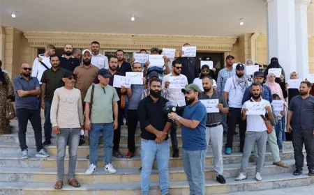 Dismissed Hasakah teachers protest, demand reinstatement