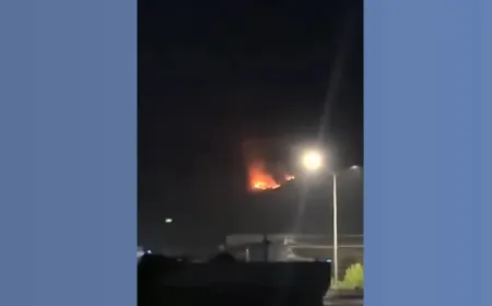 Downing of drone sparks fire near inhabited areas in the Hawler countryside