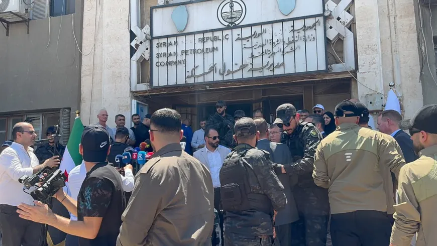Delegation from Syrian Petroleum Company and HKN Energy Arrives in Qamishlo
