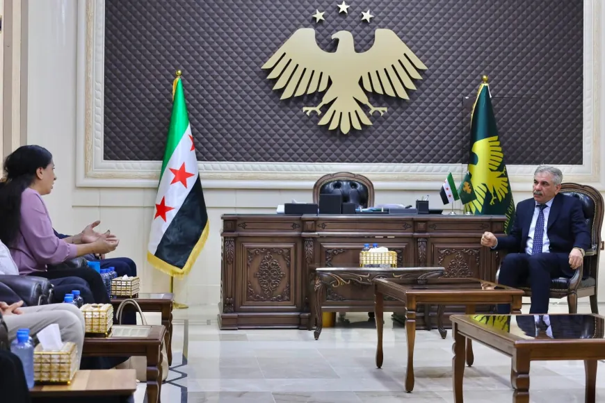 Hasakah Governor receives delegation from Syriac Social Cultural Institution