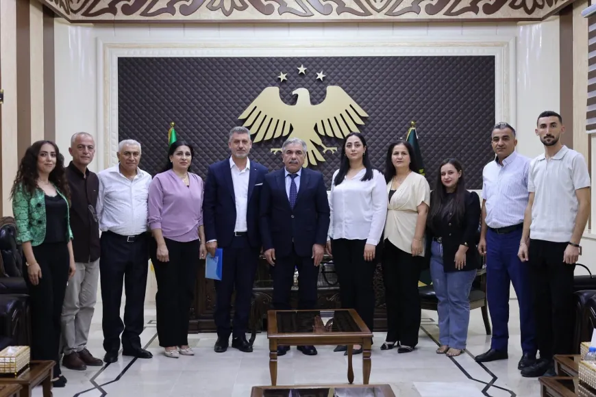 Hasakah Governor receives delegation from Syriac Social Cultural Institution