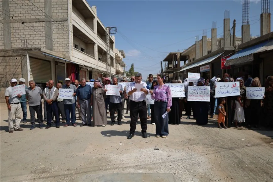 Protest in Tal Tamr calls for better living conditions, lower prices