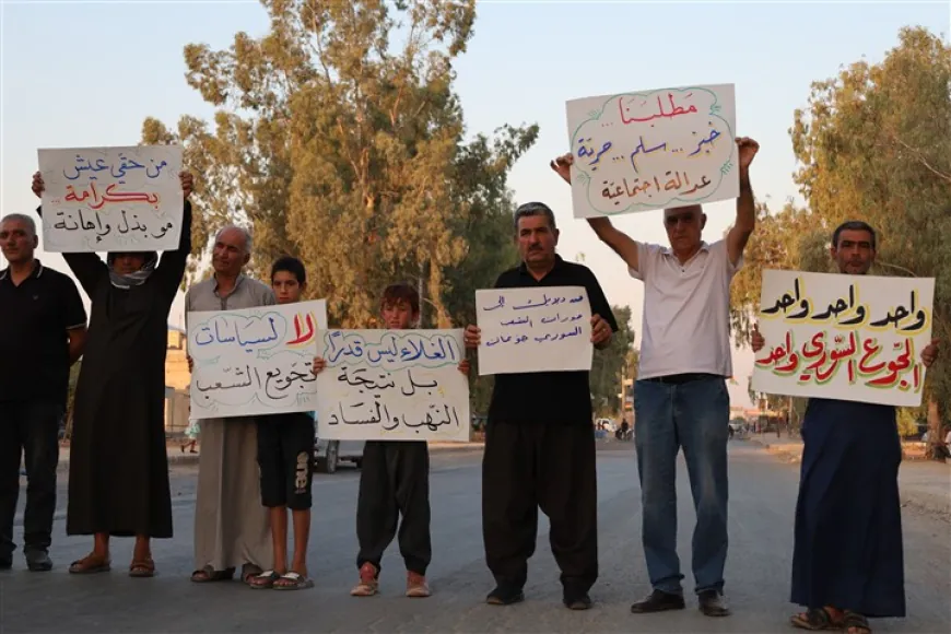 Protest held in Tel Tamer over rising prices and declining services