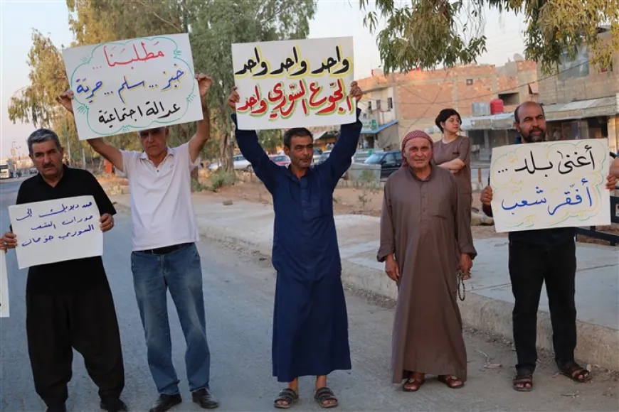 Protest held in Tel Tamer over rising prices and declining services