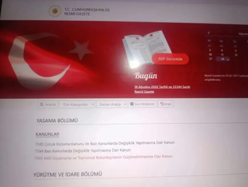 Framework law published in Turkey’s Official Journal 