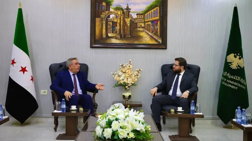 Administrative Development Minister meets Hasakah Governor
