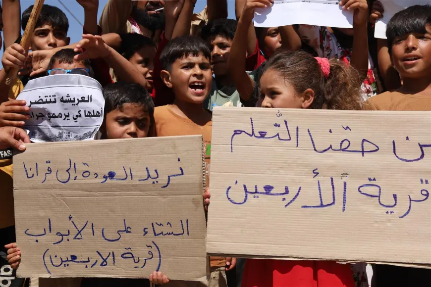 IDPs from Serkaniya call for safe return