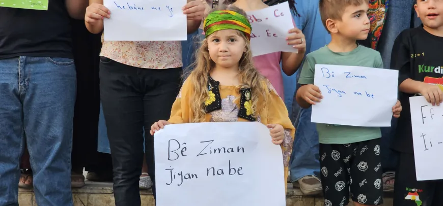 Protests in Hasakah, Qamishlo reject reduction in Kurdish Language classes