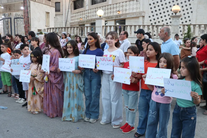 Protests in Hasakah, Qamishlo reject reduction in Kurdish Language classes