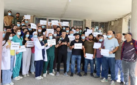 Health workers protest three-month salary delay