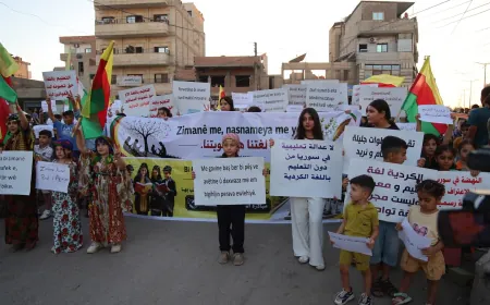 Hasakah residents and students demand right to education in Kurdish