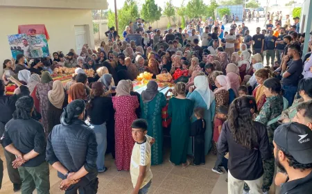 Thousands mourn, bid farewell to Kobani Prison martyrs