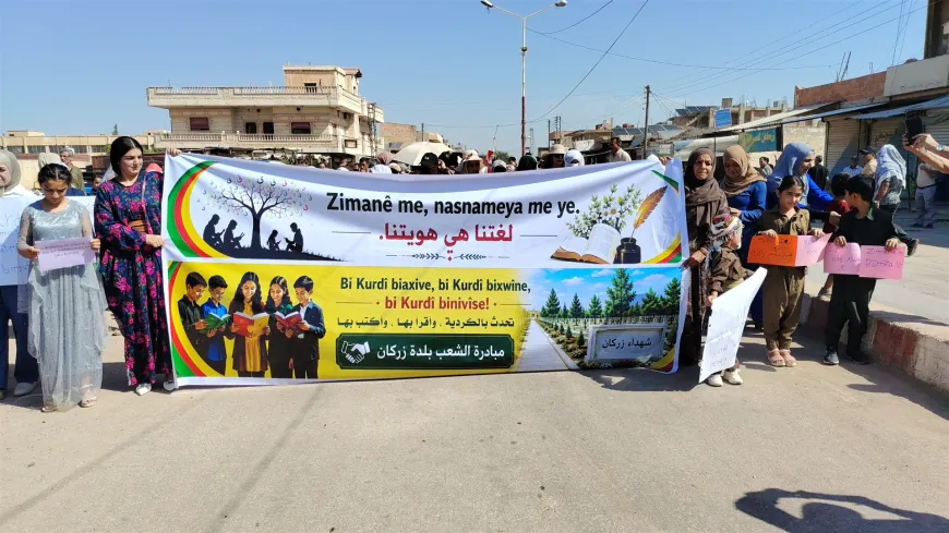 Zirkan, Hasakah residents demand official recognition of Kurdish