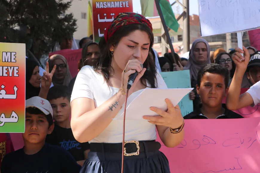 Darbasiyah residents demand recognition of Kurdish language in constitution
