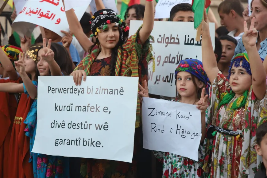 Hasakah residents and students demand right to education in Kurdish