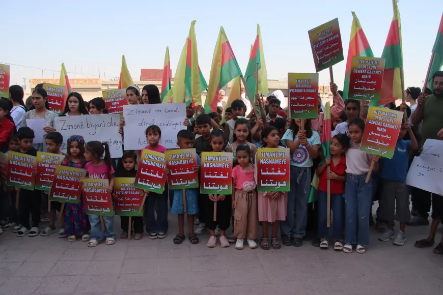 Sit-in in Derik, protest in Amuda against restrictions on Kurdish education