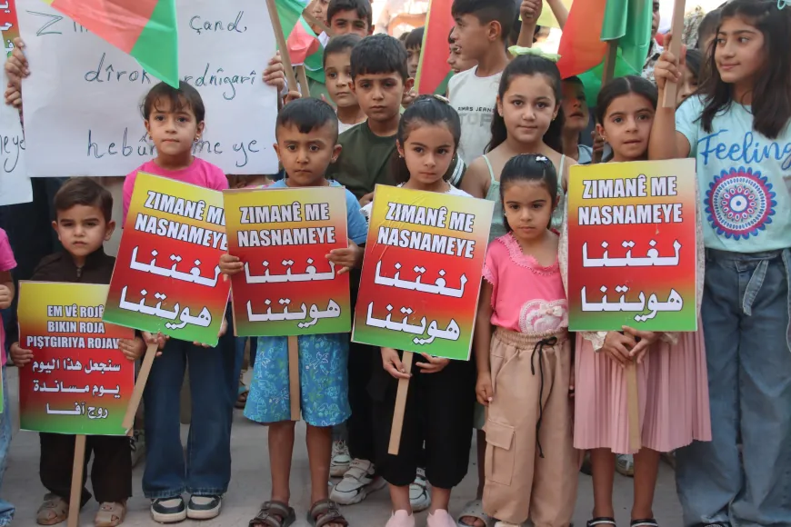Sit-in in Derik, protest in Amuda against restrictions on Kurdish education