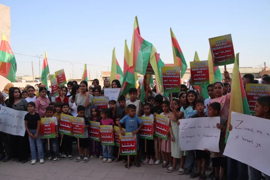 Sit-in in Derik, protest in Amuda against restrictions on Kurdish education