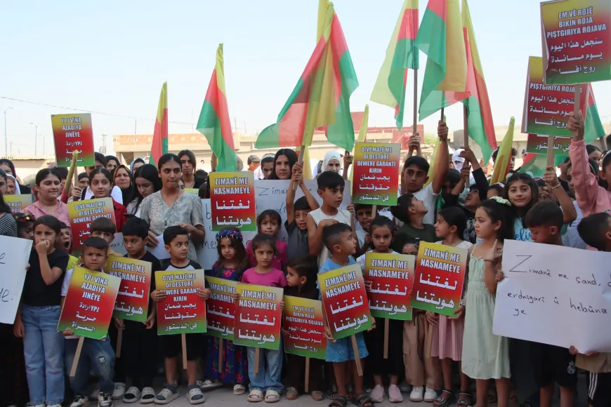 Sit-in in Derik, protest in Amuda against restrictions on Kurdish education
