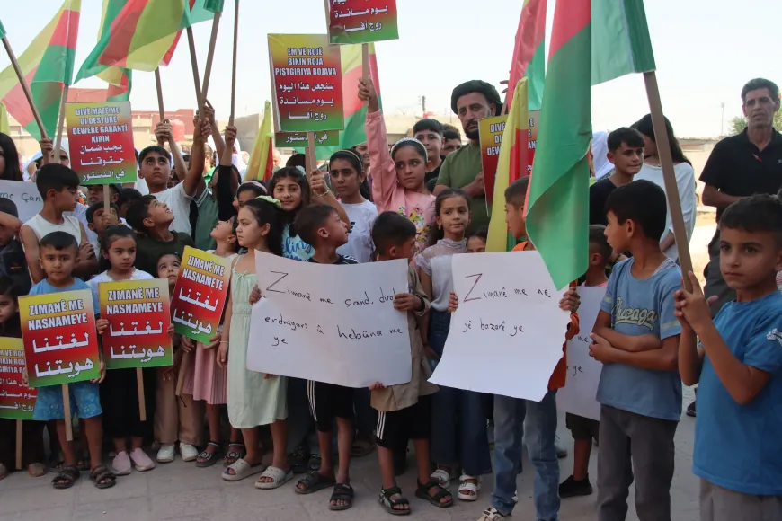 Sit-in in Derik, protest in Amuda against restrictions on Kurdish education