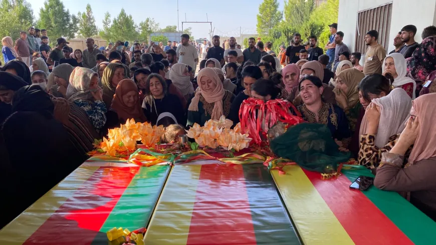 Thousands mourn, bid farewell to Kobani Prison martyrs