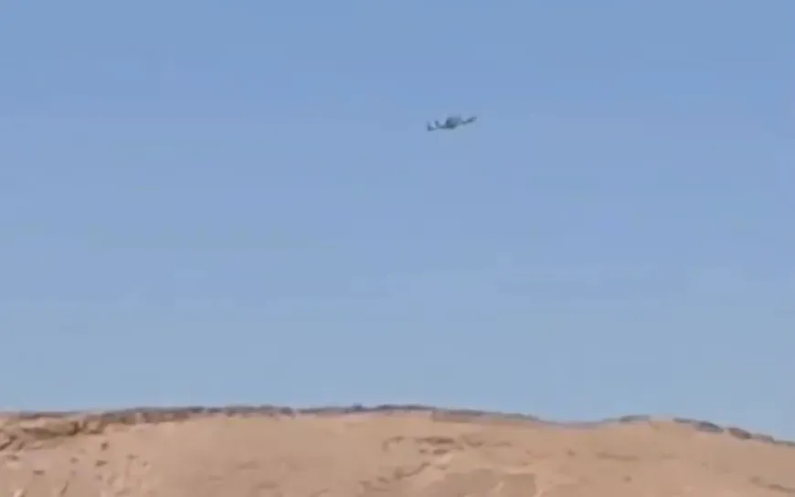 US aircraft flies over Palmyra Desert area as ISIS positions are targeted