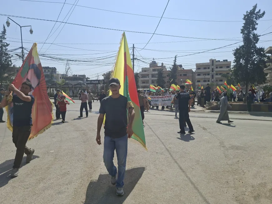 Jazira's residents head to Qamishlo for mass gathering demanding Kurdish-language education
