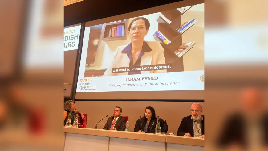 Ilham Ahmed, Abdul Karim Omar participate in Peace, Democratic integration conference in London