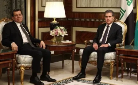 Meeting between Mazloum Abdi and Nechirvan Barzani 