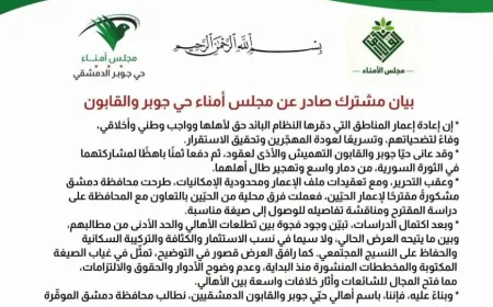 Jobar, Qaboun Trustees Board demand property rights, safe return