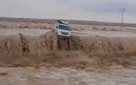 Heavy rain triggers flash flooding in Syria