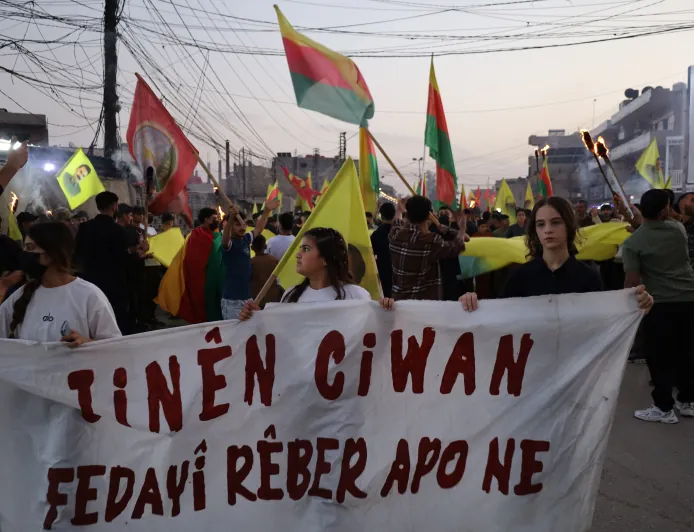 Qamishlo youth condemn international conspiracy against leader Ocalan