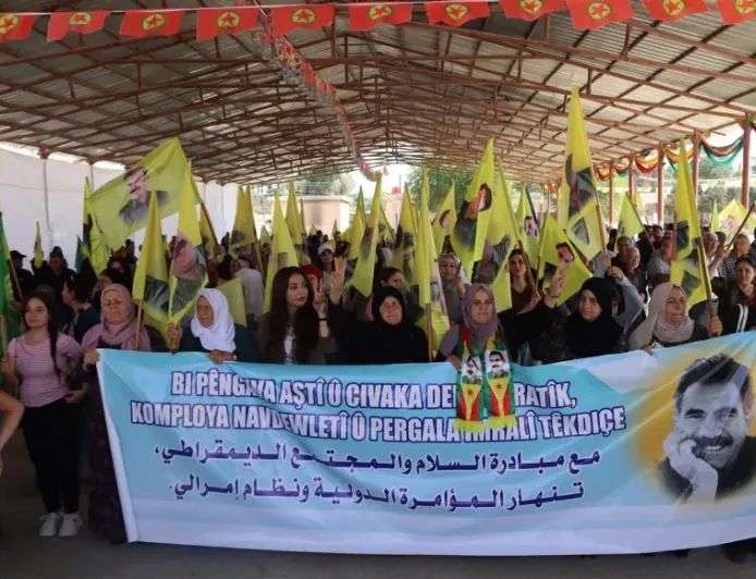 Protest in Derik condemns international conspiracy